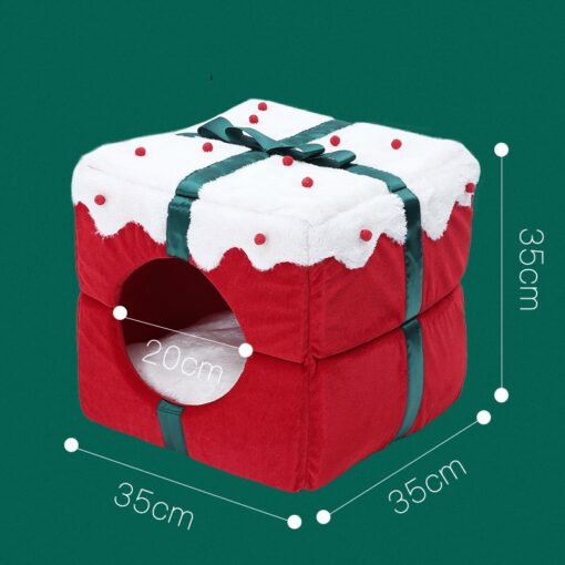 Yili Gift Box Cat'S Nest Dog'S Nest Warm Spring And Summer Closed House Four Seasons General Villa Cat Supplies - Image 4