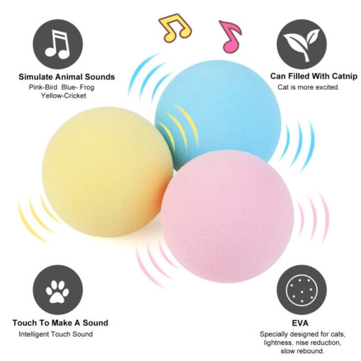 Smart Cat Toys Interactive Ball Catnip Cats Toy Playing Ball - Image 9