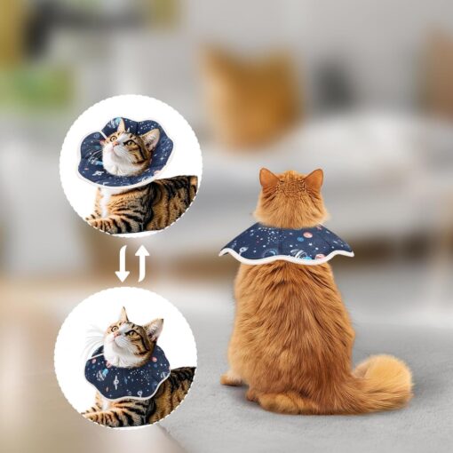 Cat Cone Collar Soft Cat Recovery Collar To Stop Licking Protective Cat Neck Cone After Surgery For Small Medium Cats Kittens - Image 4