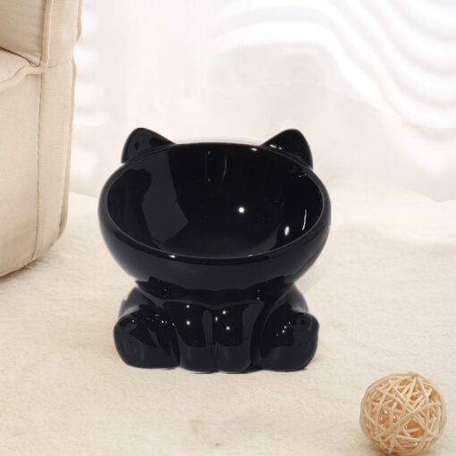 Pet Dogs And Cats Bevel Ceramic Neck Bowl - Image 10