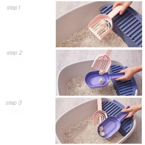 Cat Litter Scoop Self-cleaning Cat Litter Box Shovel Kitty Litter Scoop For Sandbox Kitty Litter Tray Shovel Poop Cats Supplies - Image 9