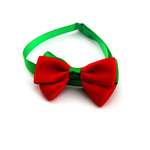 New Year Red And Green Christmas Series Pet Tie Bow Handcraft Jewelry Collar Dogs And Cats Bow Tie - Image 8