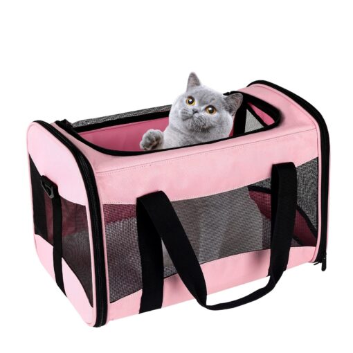 Portable Breathable Foldable Crossbody Dogs And Cats Pet Bag - Image 2