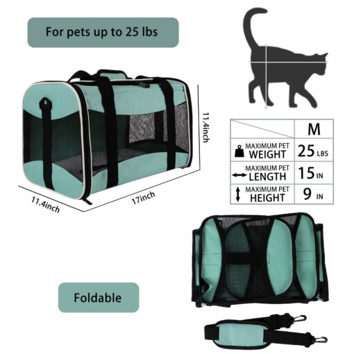 Portable Breathable Foldable Crossbody Dogs And Cats Pet Bag - Image 4