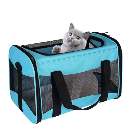 Portable Breathable Foldable Crossbody Dogs And Cats Pet Bag - Image 3